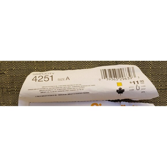 Girls Capri Pants, Dress Or Top, Bolero, Bag Used Sewing Pattern Simplicity 4251 - Picture 5 of 5